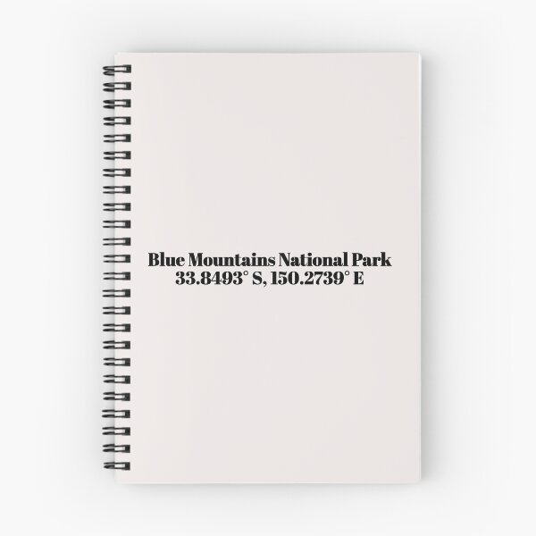 Item preview, Blue Mountains National Park, Australia Coordinates designed and sold by ApricityPhrases.