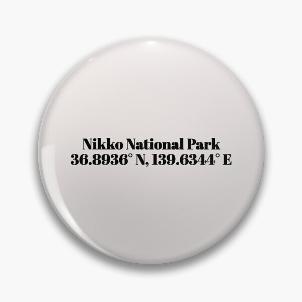 Item preview, Nikko National Park, Japan Coordinates designed and sold by ApricityPhrases.
