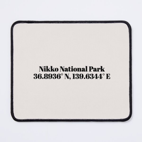 Item preview, Nikko National Park, Japan Coordinates designed and sold by ApricityPhrases.