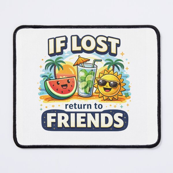 Item preview, If Lost Return to Friends – I Got Lucky (Him) designed and sold by DesignerThreads.