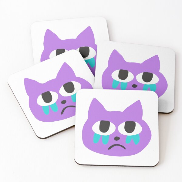Item preview, Sad Purple Cat with Blue Tears designed and sold by KoDi91.
