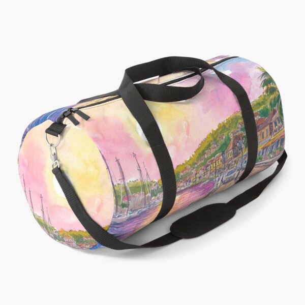 Item preview, Gustavia Harbor Painting in St Barts with Afternoon Light designed and sold by artshop77.