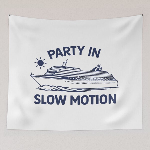 Item preview, Party in Slow Motion,Holiday Boating designed and sold by CloudyPress.