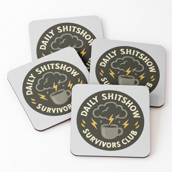Item preview, Daily Shitshow Survivors Club Coffee Emblem designed and sold by BrownHorse90s.