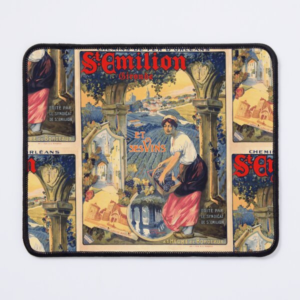 Item preview, Vintage Art Nouveau Travel Poster | Saint Emilion Wine Region | Chemins de Fer d'Orleans | French Railway & Tourism Art designed and sold by artofuniverse.