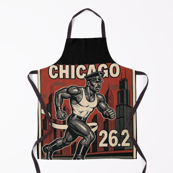 Item preview, Gay Leather Daddy Marathon Runner Defiant Currency Chicago 26.2 Miles of Pride Tom of Finland Tribute Gay Pride Graphic Design designed and sold by ItsAKinkThing.