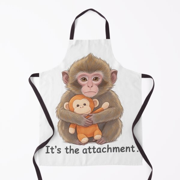 Item preview, Attachment Issues Monkey Plush Sticker – Cute Emotional Support Meme designed and sold by magiquecreations.