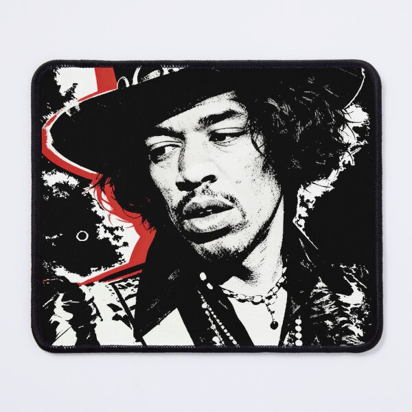Item preview, Jimi Hendrix Grunge Portrait (for black background) designed and sold by VENDRI1.