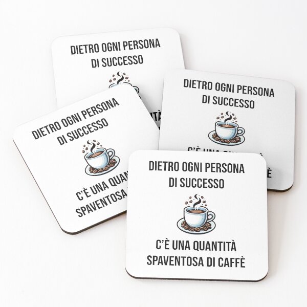 Item preview, Dietro ogni persona di successo c'è il caffè - Frase Divertente designed and sold by Creative Quests.