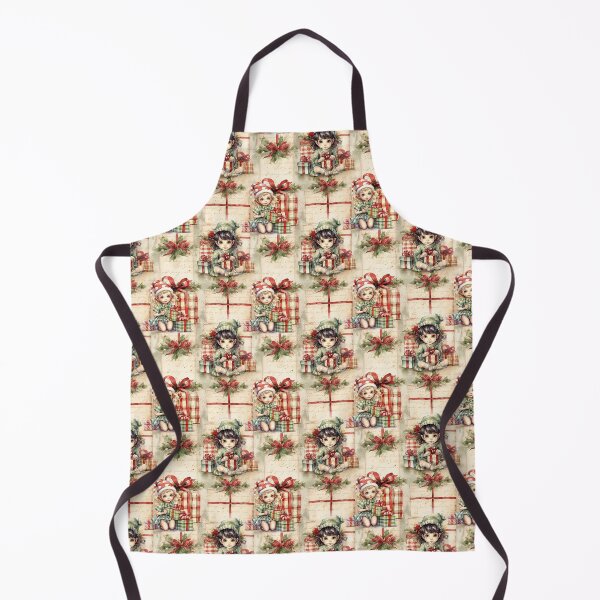 Item preview, Vintage Christmas Elves and Gifts designed and sold by LouieVanille.