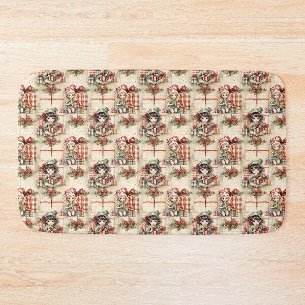 Item preview, Vintage Christmas Elves and Gifts designed and sold by LouieVanille.