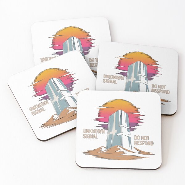 Item preview, Unknown Signal Do Not Respond – Retro Sci-Fi Monolith Illustration designed and sold by Cindralith.