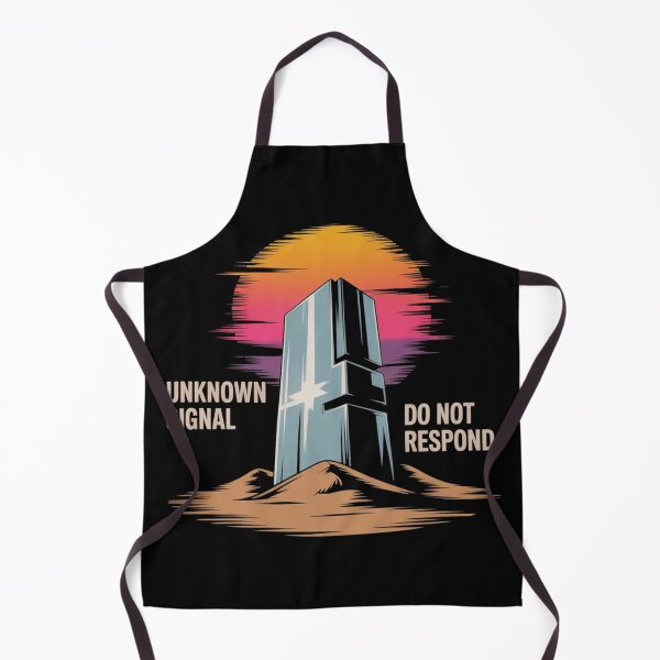 Item preview, Unknown Signal Do Not Respond – Retro Sci-Fi Monolith Illustration designed and sold by Cindralith.