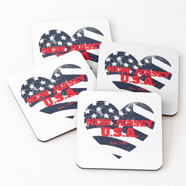 Item preview, New Jersey Patriot Heart Flag designed and sold by ArtistryAlch.