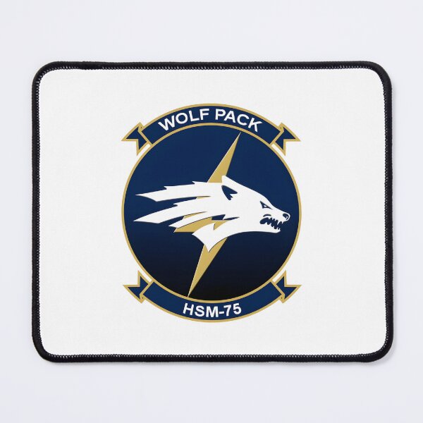 Item preview, US Navy HSM-75 Wolf Pack Squadron Insignia designed and sold by CharlieDesings.