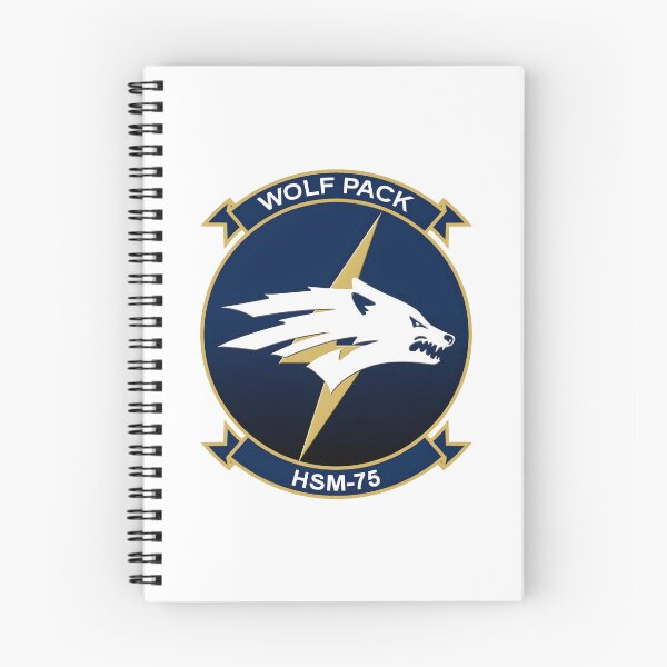 Item preview, US Navy HSM-75 Wolf Pack Squadron Insignia designed and sold by CharlieDesings.