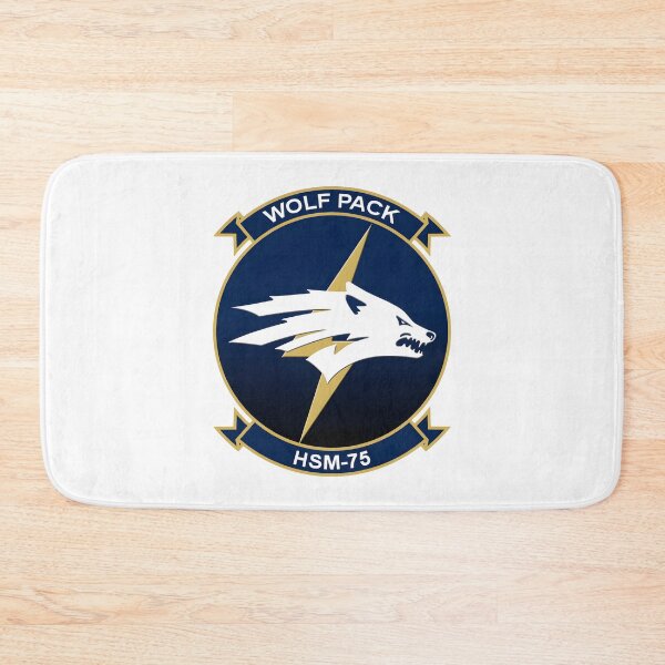 Item preview, US Navy HSM-75 Wolf Pack Squadron Insignia designed and sold by CharlieDesings.