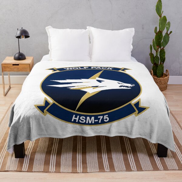 Item preview, US Navy HSM-75 Wolf Pack Squadron Insignia designed and sold by CharlieDesings.