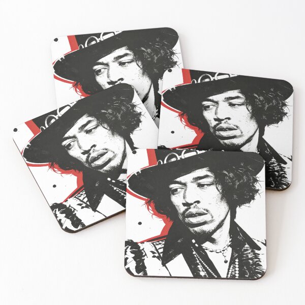 Item preview, Jimi Hendrix Grunge Portrait (for white background) designed and sold by VENDRI1.