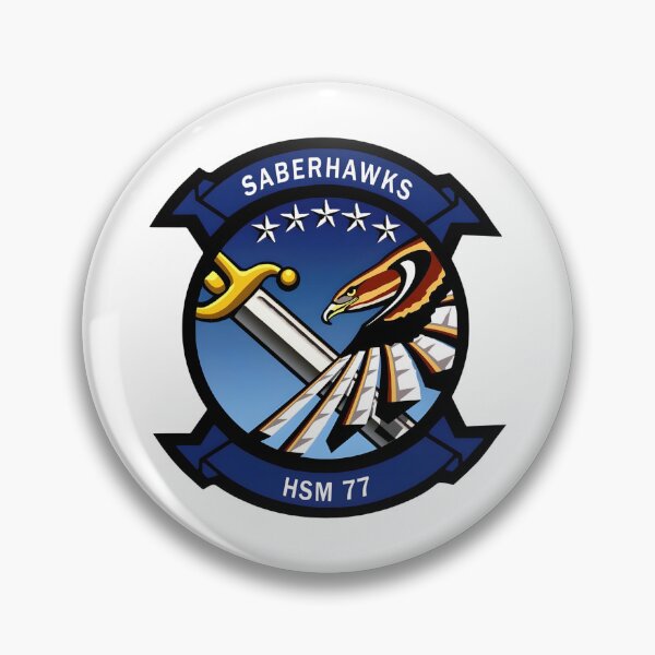 Item preview, US Navy HSM-77 Saberhawks Squadron Insignia designed and sold by CharlieDesings.