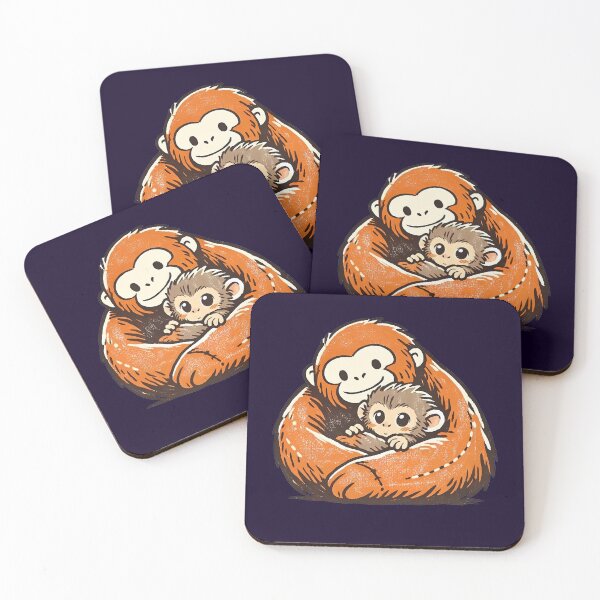 Item preview, A Plush Toy Monkey Hugging Lonely Baby Monkey Punch designed and sold by Trendsecne.