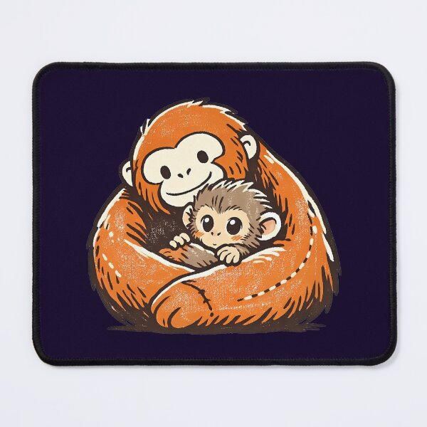 Item preview, A Plush Toy Monkey Hugging Lonely Baby Monkey Punch designed and sold by Trendsecne.