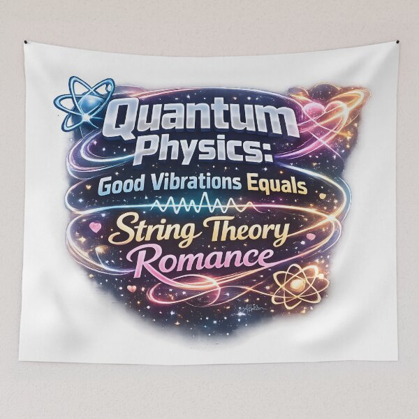 Item preview, Quantum Physics: Good Vibrations Equals String Theory Romance designed and sold by Lee Hiller Designs.