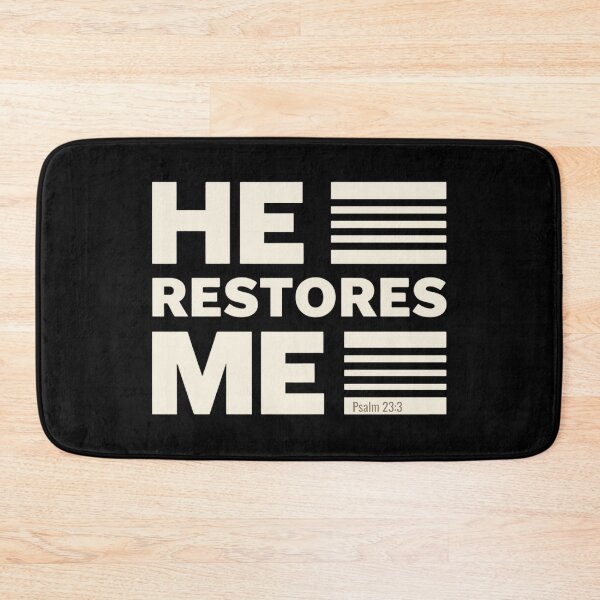Item preview, He Restores Me Psalm 23 designed and sold by Sunniz.