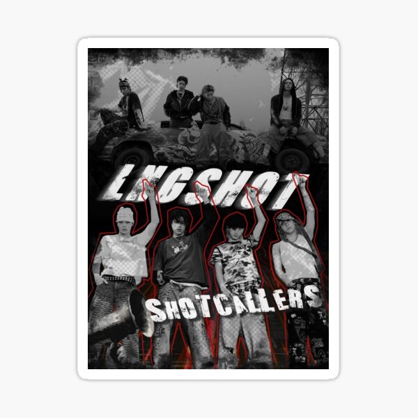 LNGSHOT - Shot callers K-pop fanart poster Sticker