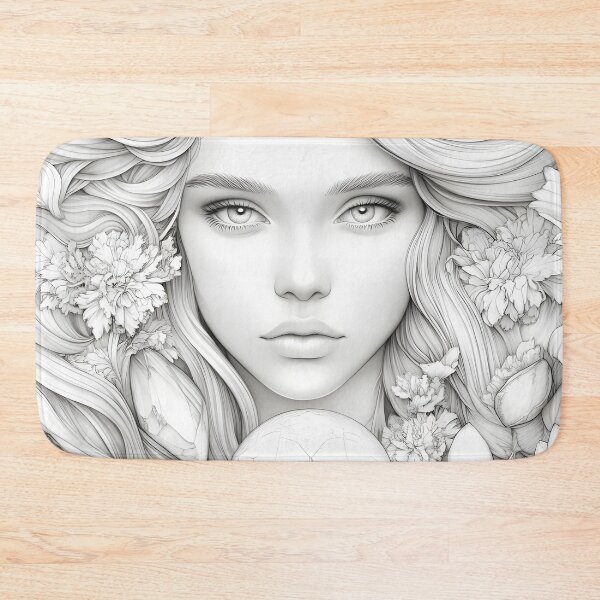 Item preview, White Witch Portrait With Celestial Crystal Ball designed and sold by Shoot-The-Moon.