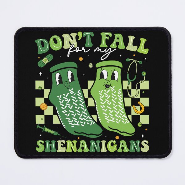 Item preview, Funny Don't Fall For My Shenanigans St Patricks Day Nurse Socks designed and sold by StuZabine.