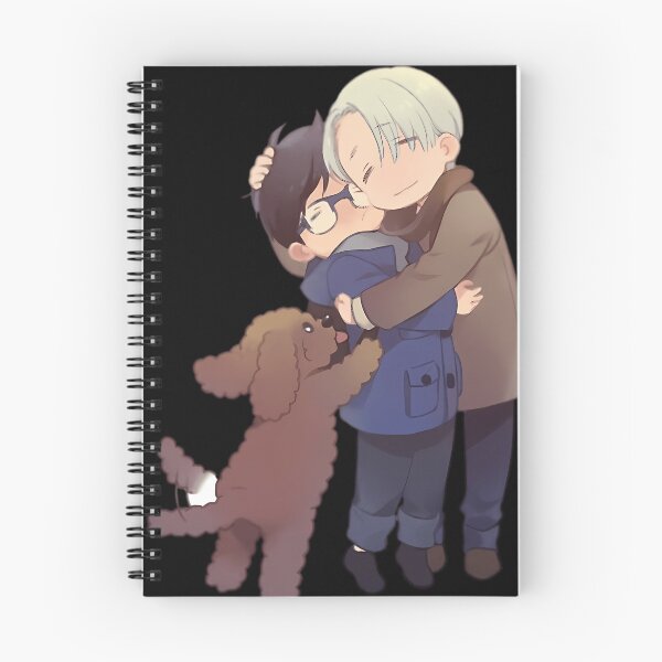 Item preview, Victor And Yuri Ice Skaters Love With Dog designed and sold by SusanneMartinez.