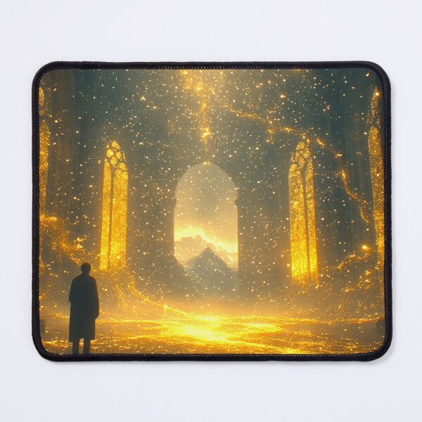 Item preview, Cinematic Art: A Wanderer Amidst Golden Aura 1 designed and sold by Gryfonarts.