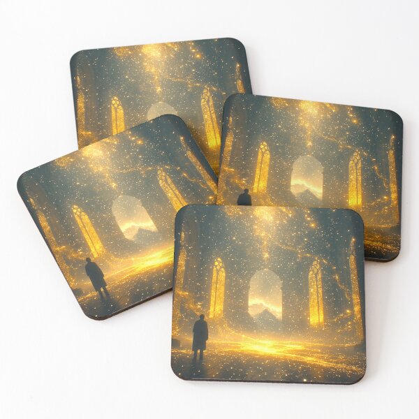 Item preview, Cinematic Art: A Wanderer Amidst Golden Aura 1 designed and sold by Gryfonarts.
