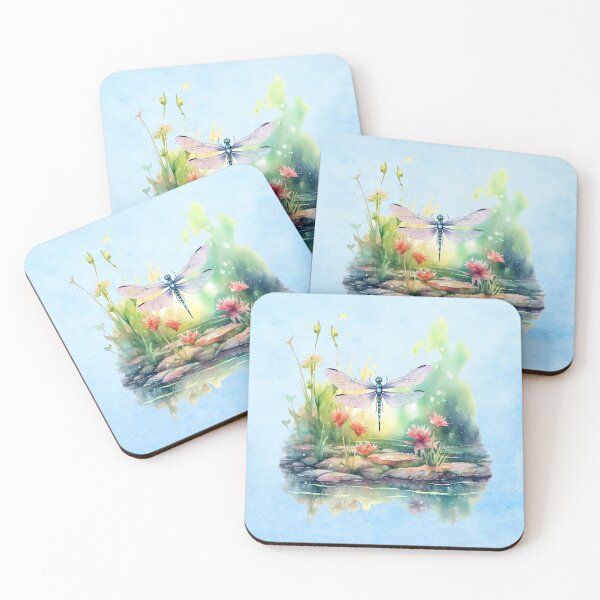 Item preview, Enchanted Dragonfly Over Mystic Lily Pond designed and sold by MysticOzzy.