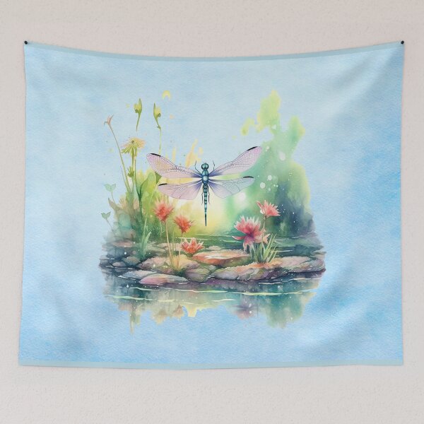 Item preview, Enchanted Dragonfly Over Mystic Lily Pond designed and sold by MysticOzzy.