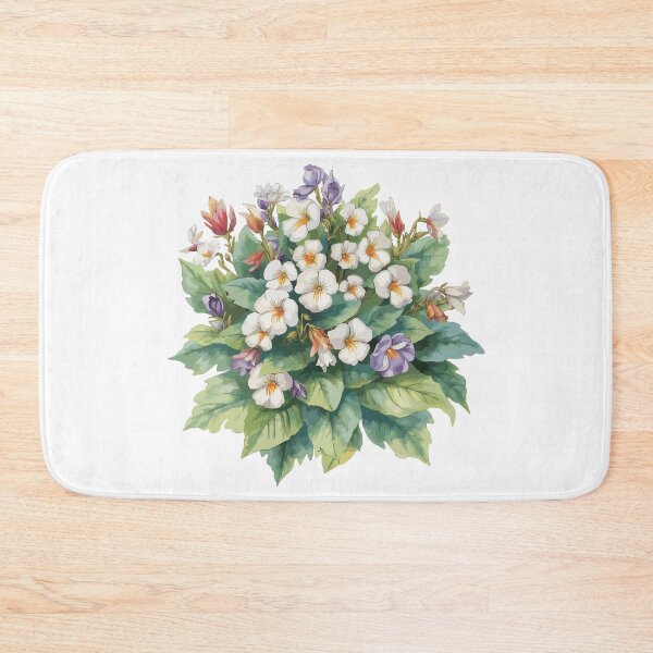 Item preview, Vibrant Viola Alpina Watercolor Illustration designed and sold by GreenBotanist.