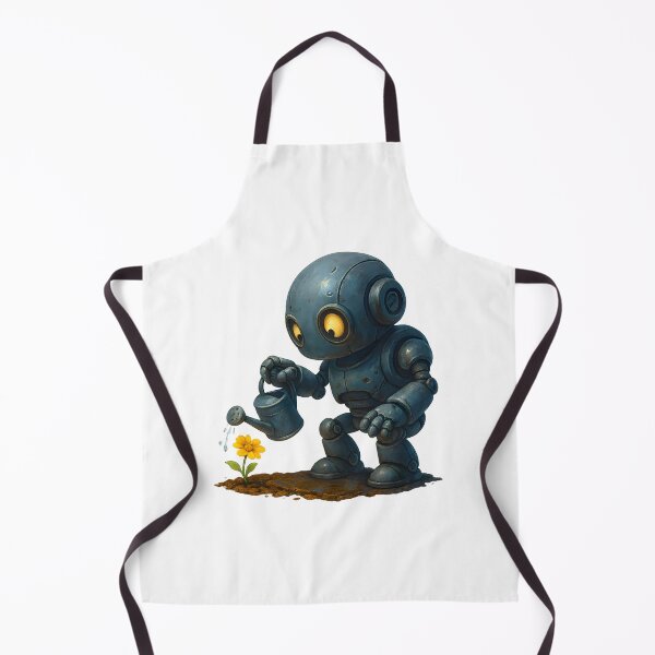 Item preview, Friendly Robot Watering a Flower designed and sold by Yomere.