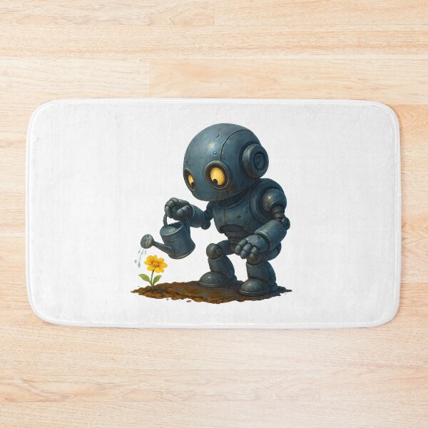 Item preview, Friendly Robot Watering a Flower designed and sold by Yomere.