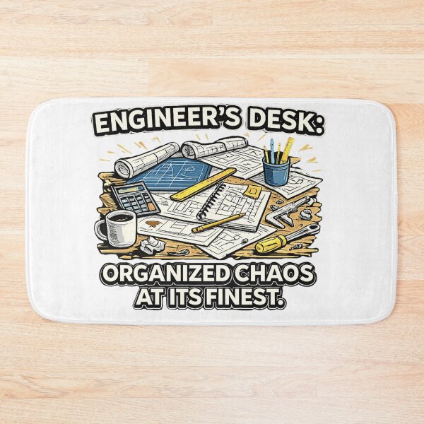 Item preview, Engineer's Desk Organized Chaos at Its Finest Funny Engineering Quote designed and sold by Psychlee Best Finds.