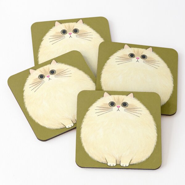 Item preview, Judgy Cat Portrait - Primitive Folk Art designed and sold by PictorialWhimsy.