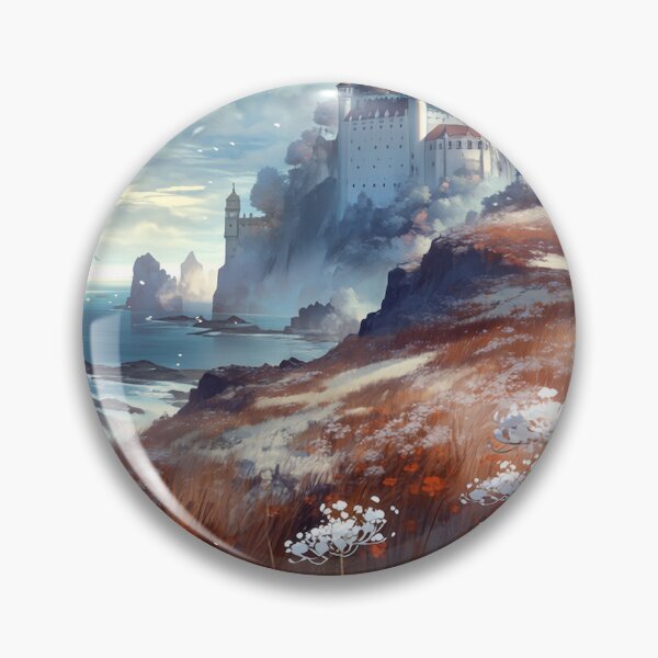 Item preview, Landscape of a castle next to the sea designed and sold by Lenycherry_art.