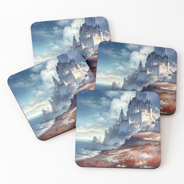 Item preview, Landscape of a castle next to the sea designed and sold by Lenycherry_art.