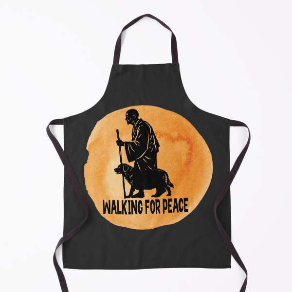 Item preview, Walk for Peace Aloka Monks Dog Dove Globe design designed and sold by Colorfulman.