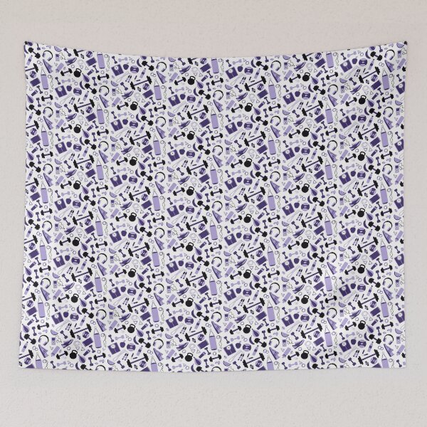 Item preview, Gym Fitness Workout Purple designed and sold by VintageStyle.