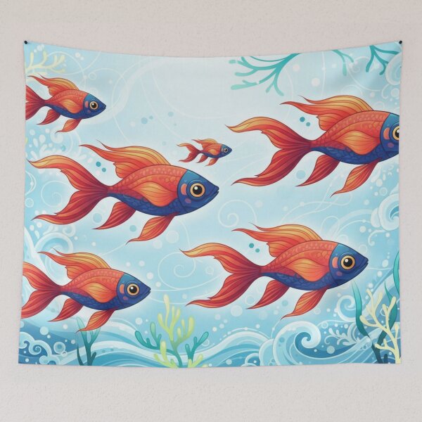 Item preview, Luminous fish in the ocean designed and sold by Sigtrix.