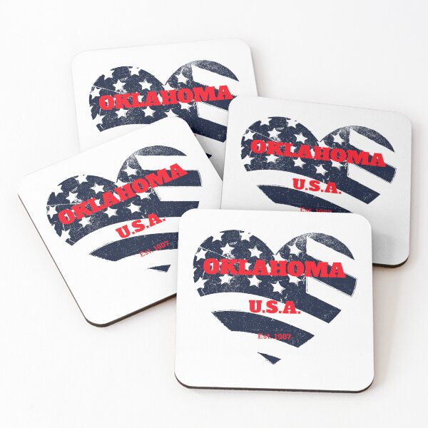 Item preview, Oklahoma Patriot Heart Flag designed and sold by ArtistryAlch.