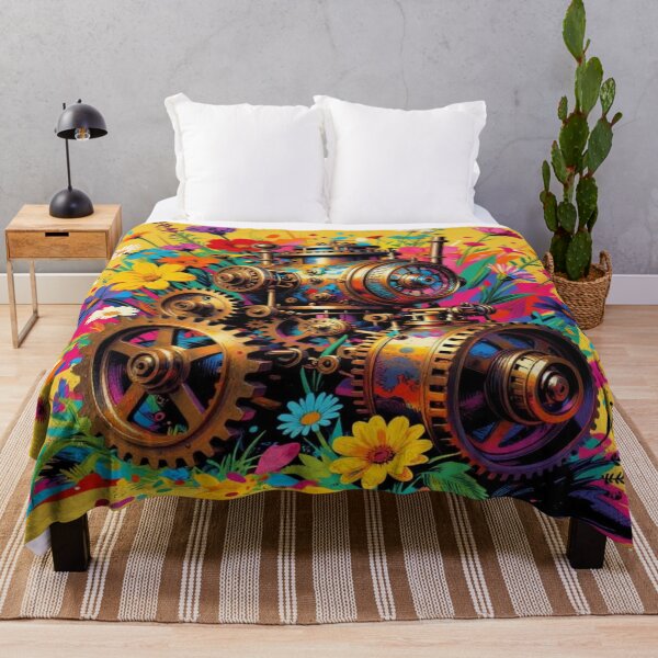 Item preview, Mechanical Garden Fusion – When technology and nature merge in a colorful artistic moment designed and sold by FotoworldEdel.