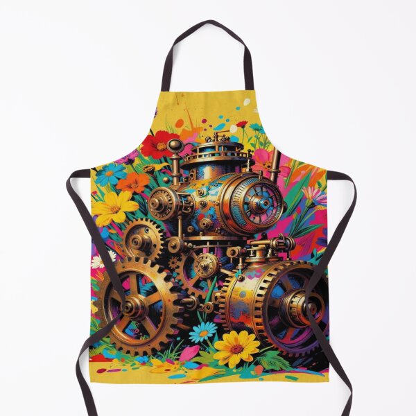 Item preview, Mechanical Garden Fusion – When technology and nature merge in a colorful artistic moment designed and sold by FotoworldEdel.