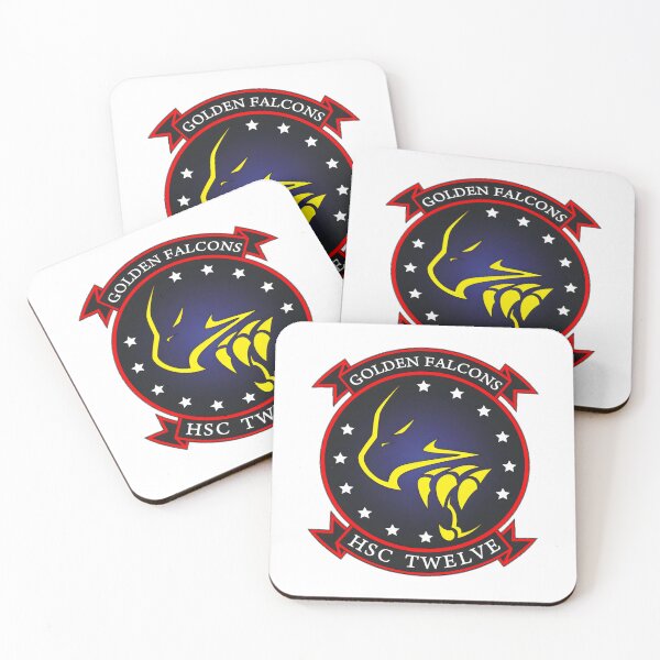 Item preview, US Navy HSC-12 Golden Falcons Squadron Insignia designed and sold by CharlieDesings.